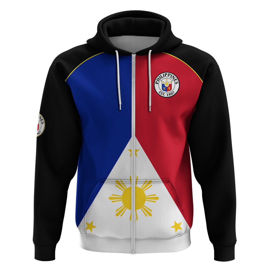 Custom Philippines Concept Home Football Hoodie Pilipinas Flag Black Style 2023 LT9