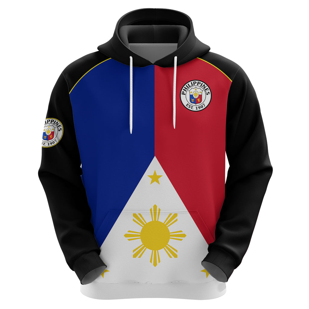 Custom Philippines Concept Home Football Hoodie Pilipinas Flag Black Style 2023 LT9