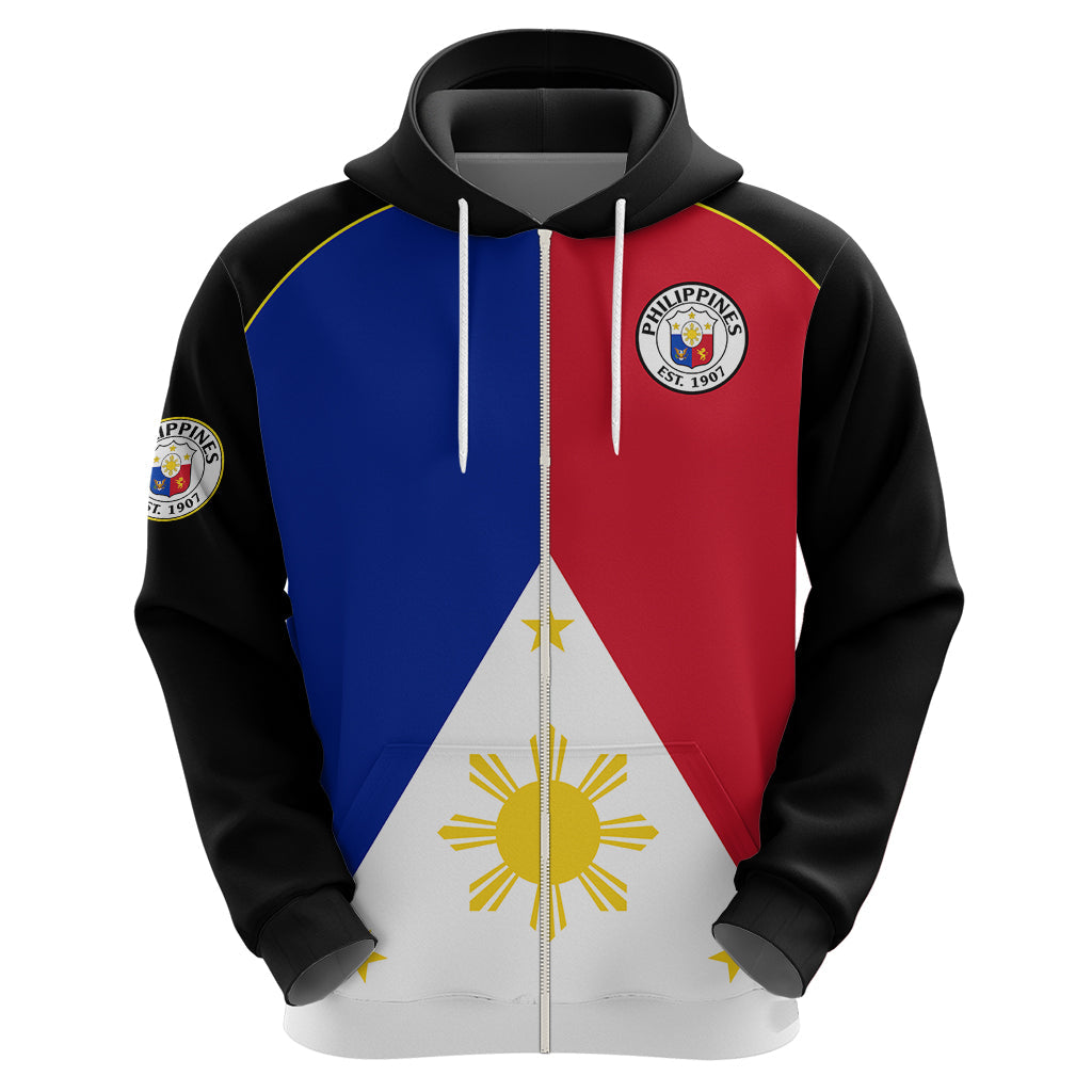 Custom Philippines Concept Home Football Hoodie Pilipinas Flag Black Style 2023 LT9