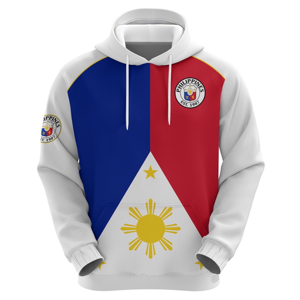 Custom Philippines Concept Home Football Hoodie Pilipinas Flag White Style 2023 LT9