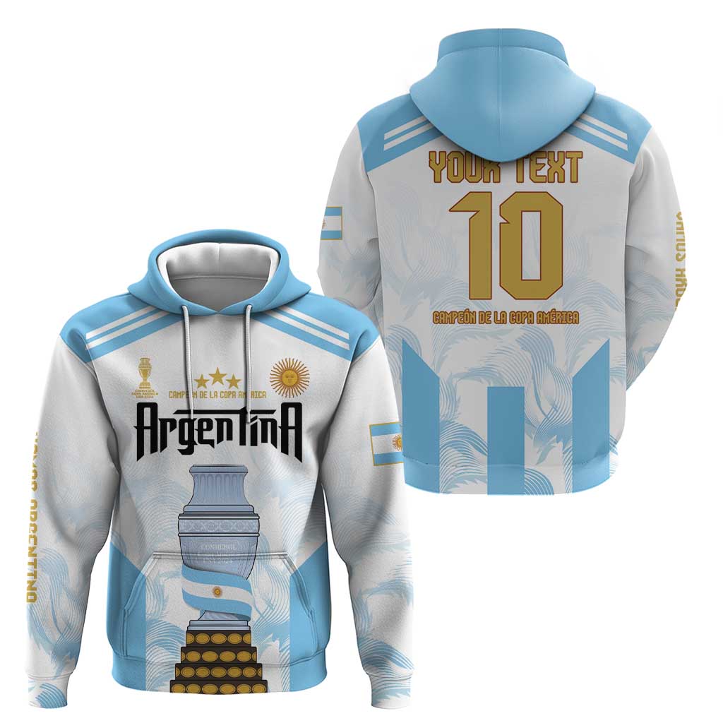 Argentina Champions Football Custom Hoodie Campeon de America LT9