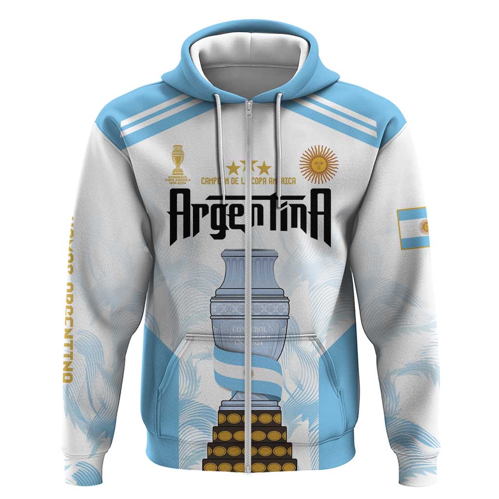Argentina Champions Football Custom Hoodie Campeon de America LT9