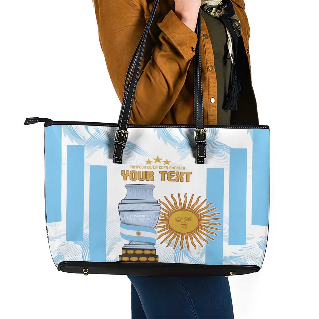 Argentina Champions Football Custom Leather Tote Bag Campeon de America LT9