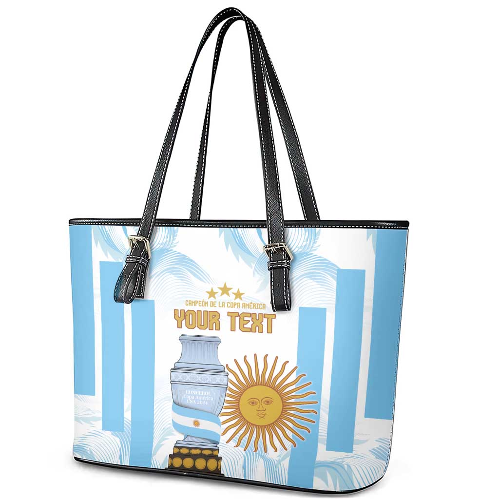 Argentina Champions Football Custom Leather Tote Bag Campeon de America LT9
