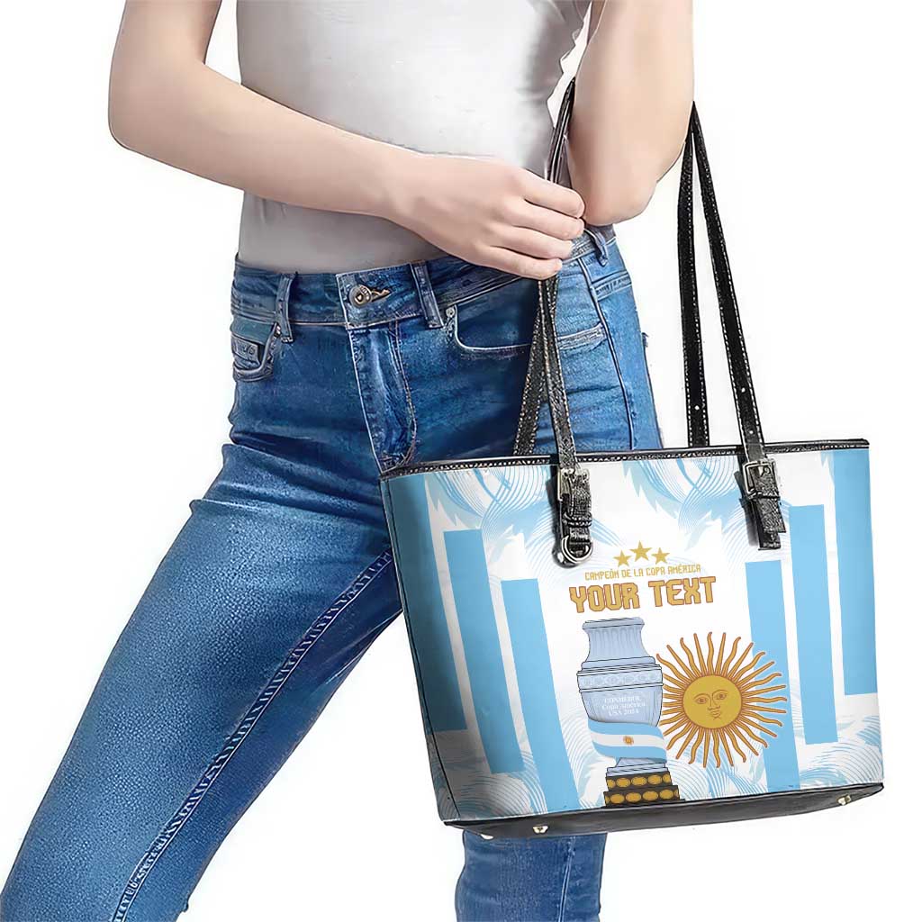 Argentina Champions Football Custom Leather Tote Bag Campeon de America LT9