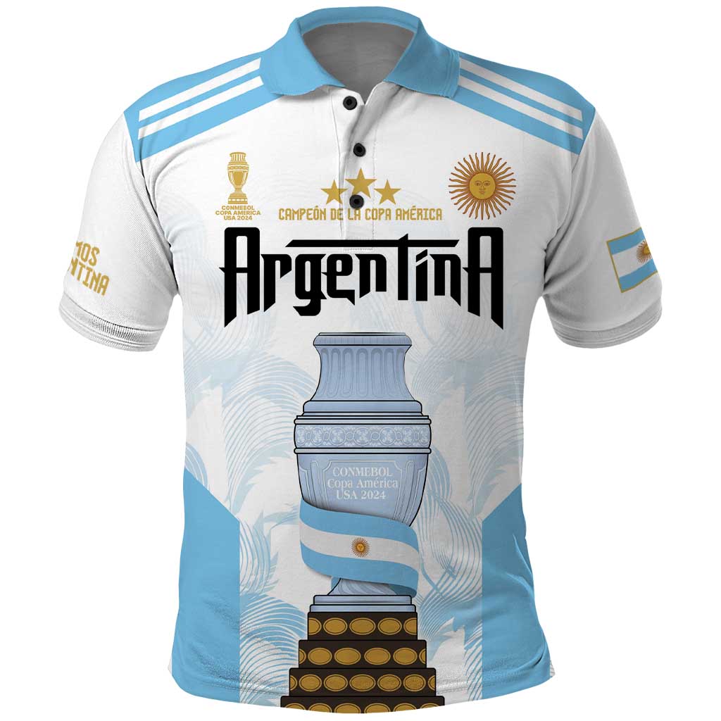 Argentina Champions Football Custom Polo Shirt Campeon de America LT9