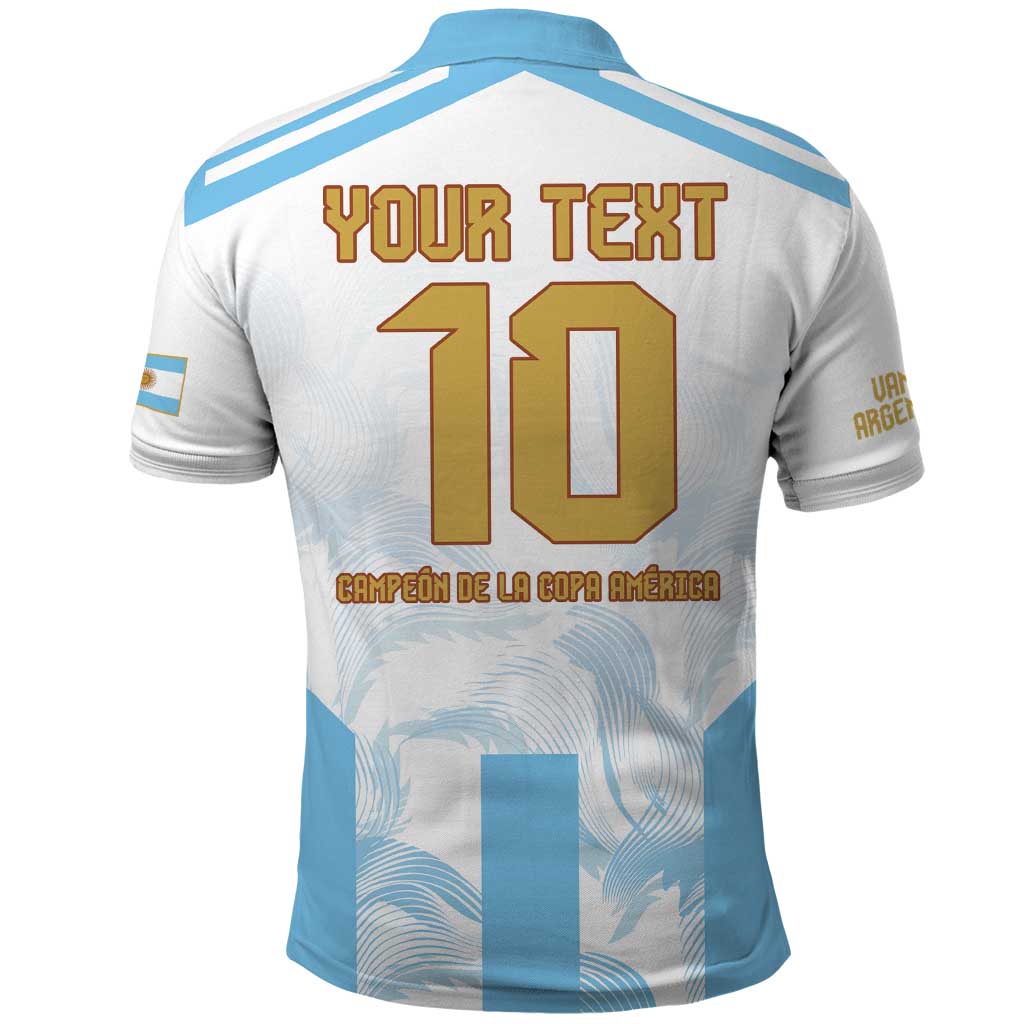 Argentina Champions Football Custom Polo Shirt Campeon de America LT9