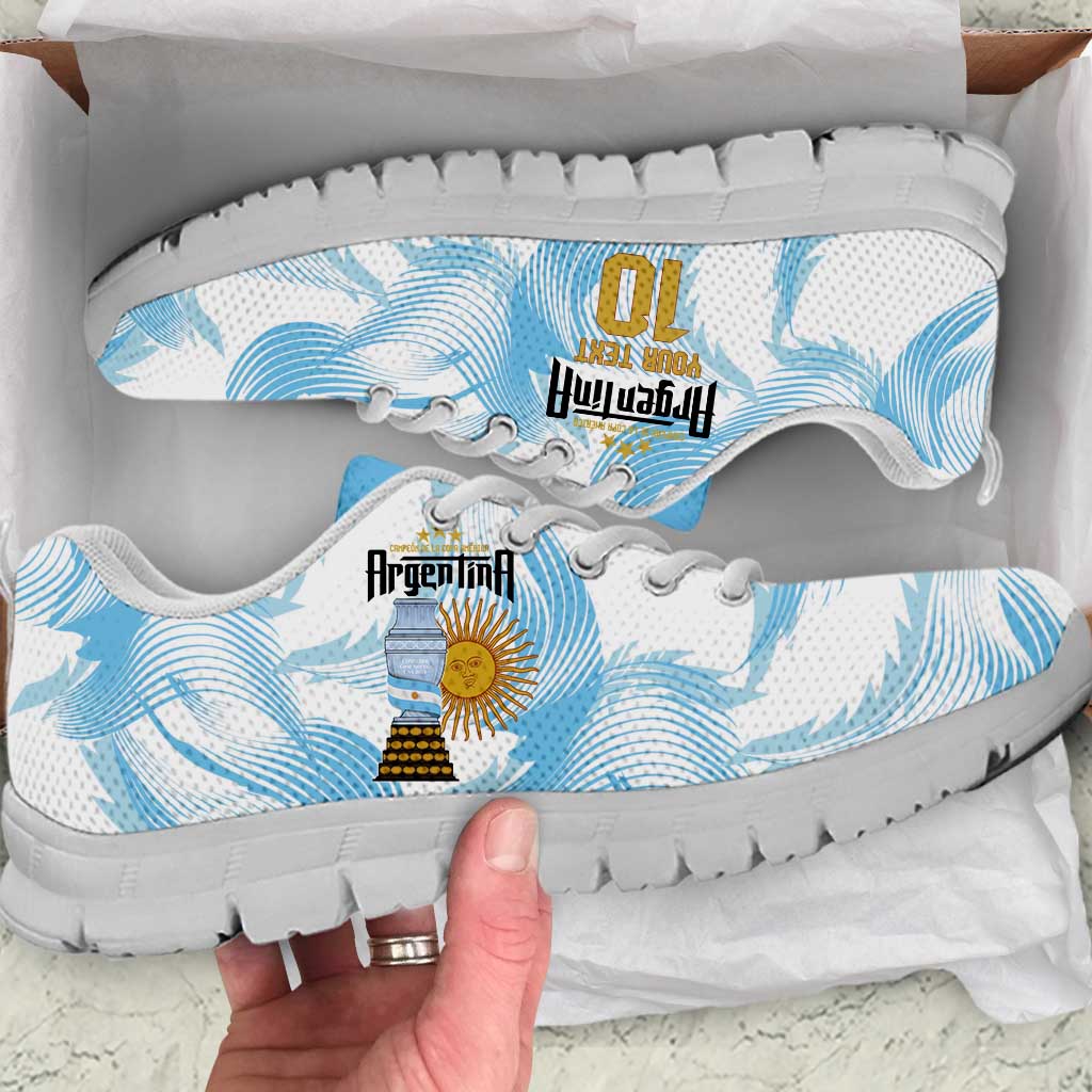 Argentina Champions Football Custom Sneakers Campeon de America LT9