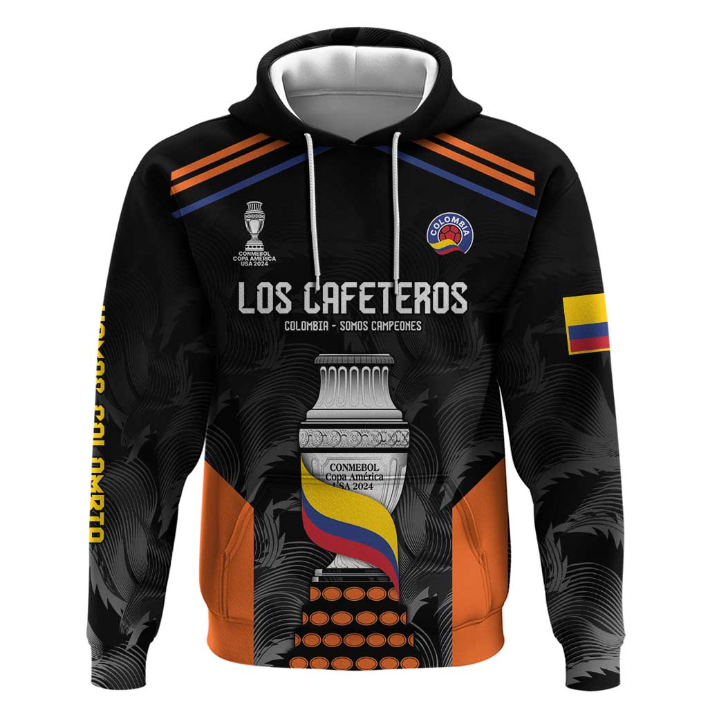 Colombia Champion Football Custom Hoodie Los Cafeteros Black Style LT9