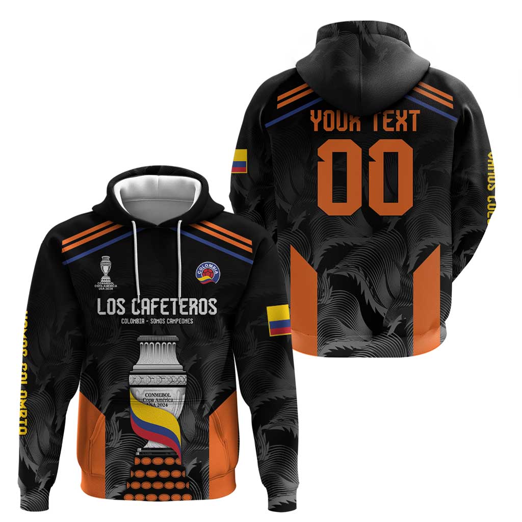 Colombia Champion Football Custom Hoodie Los Cafeteros Black Style LT9