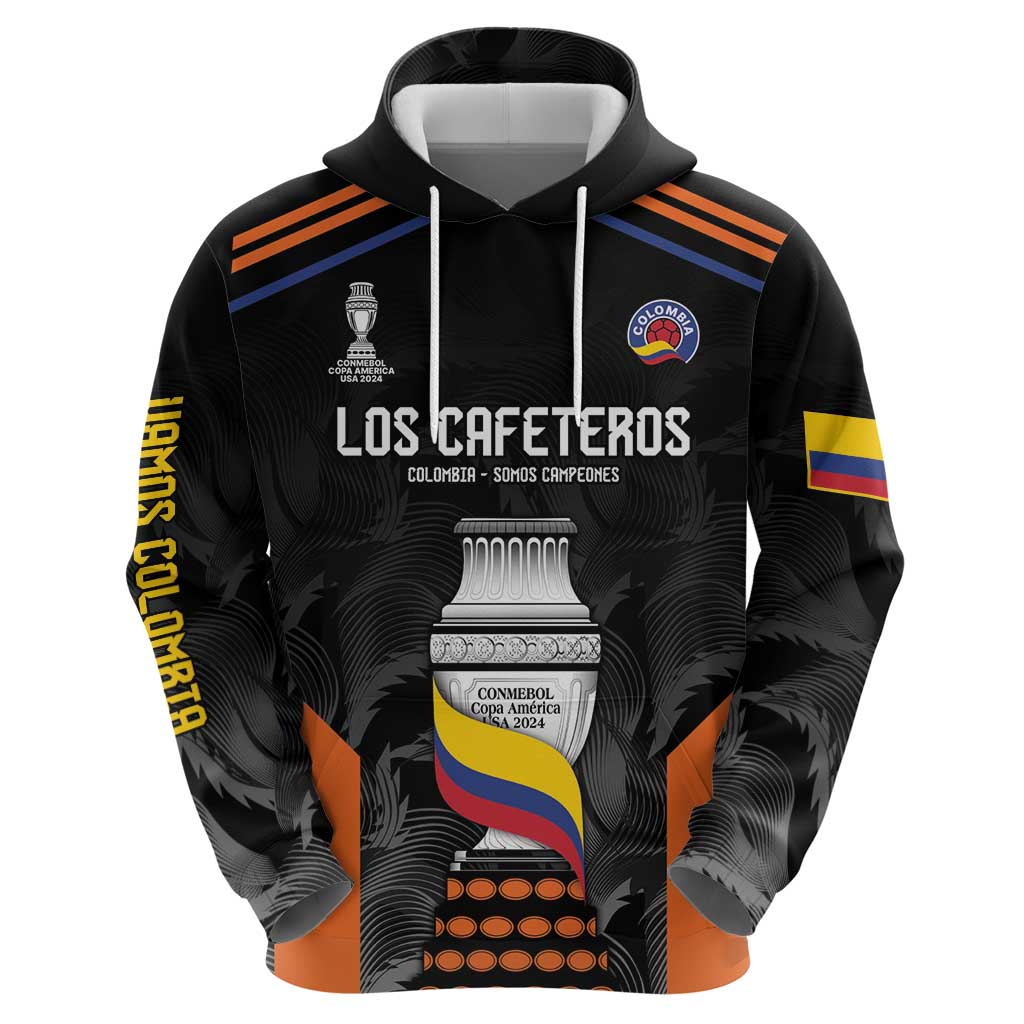 Colombia Champion Football Custom Hoodie Los Cafeteros Black Style LT9