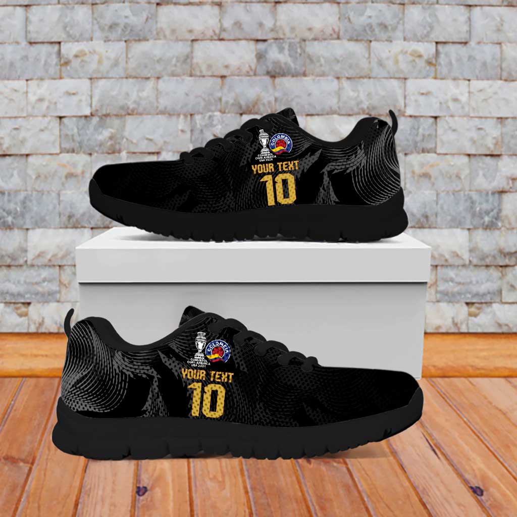 Colombia Champion Football Custom Sneakers Los Cafeteros Black Style LT9