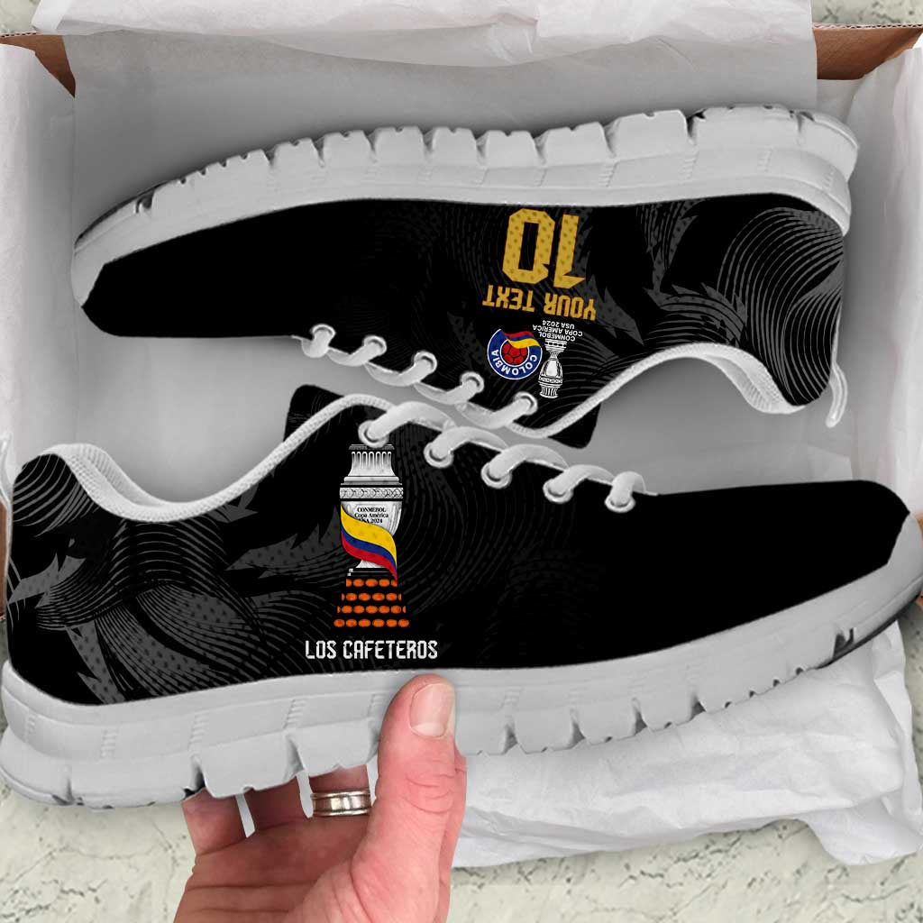 Colombia Champion Football Custom Sneakers Los Cafeteros Black Style LT9