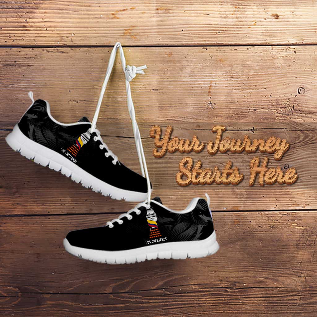 Colombia Champion Football Custom Sneakers Los Cafeteros Black Style LT9