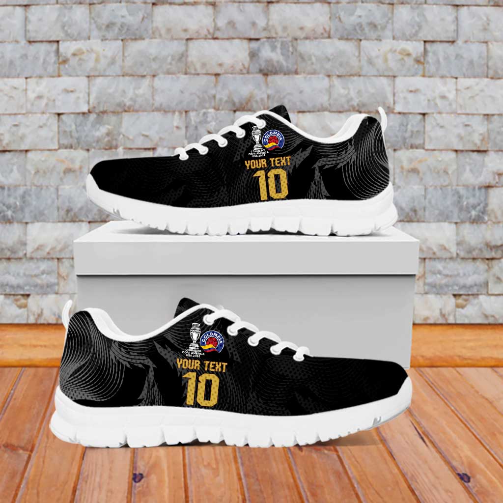 Colombia Champion Football Custom Sneakers Los Cafeteros Black Style LT9