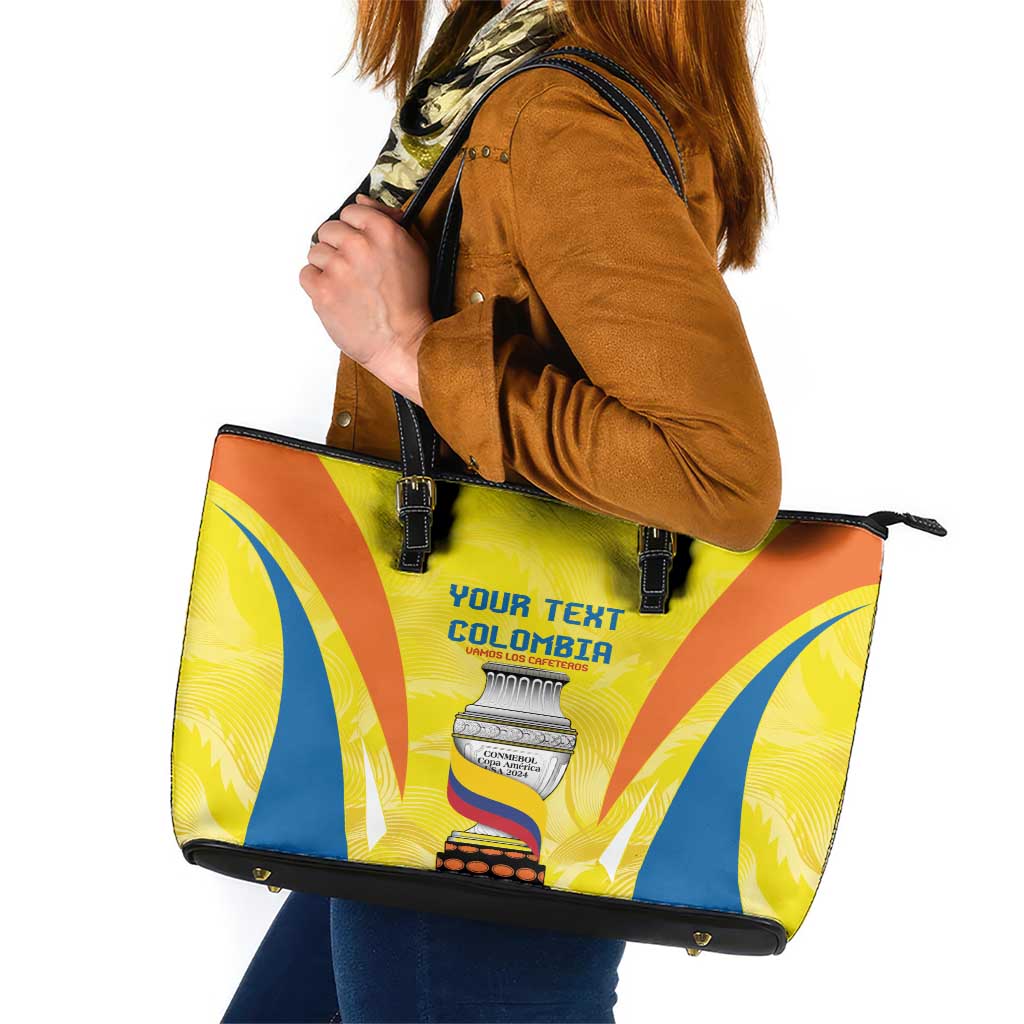 Colombia Champion Football Custom Leather Tote Bag Los Cafeteros Somos Campeones LT9
