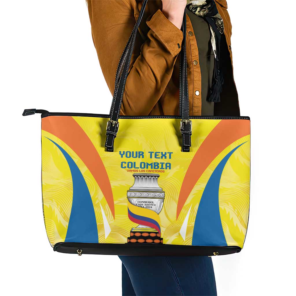 Colombia Champion Football Custom Leather Tote Bag Los Cafeteros Somos Campeones LT9