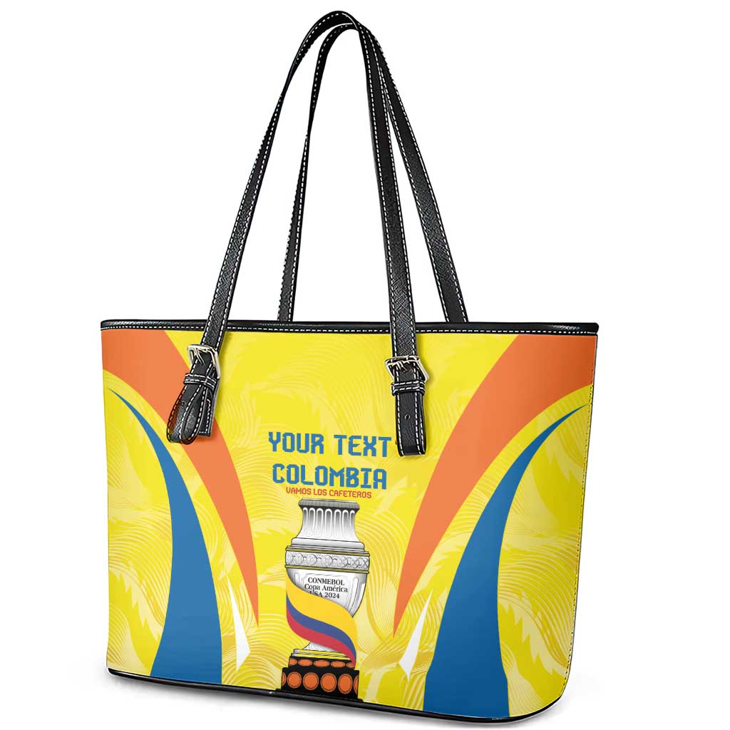 Colombia Champion Football Custom Leather Tote Bag Los Cafeteros Somos Campeones LT9