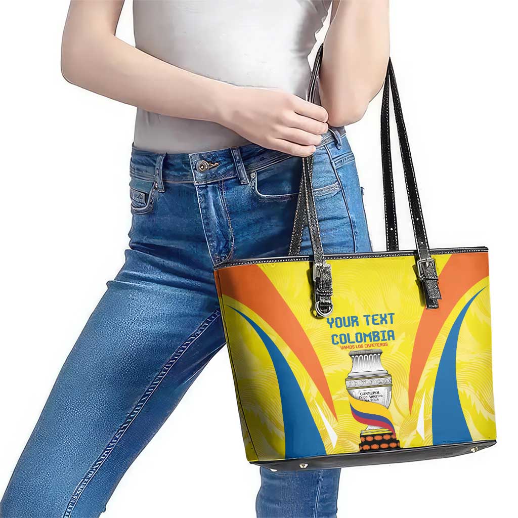 Colombia Champion Football Custom Leather Tote Bag Los Cafeteros Somos Campeones LT9