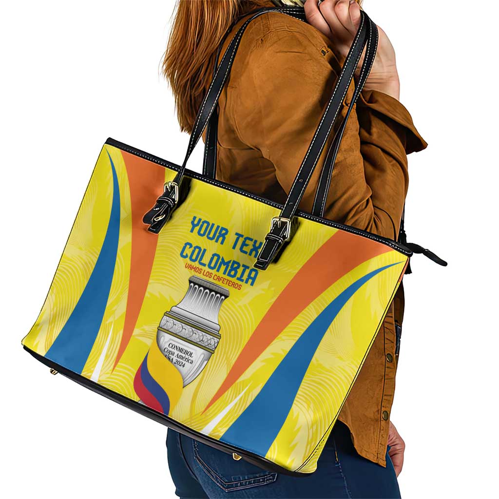Colombia Champion Football Custom Leather Tote Bag Los Cafeteros Somos Campeones LT9