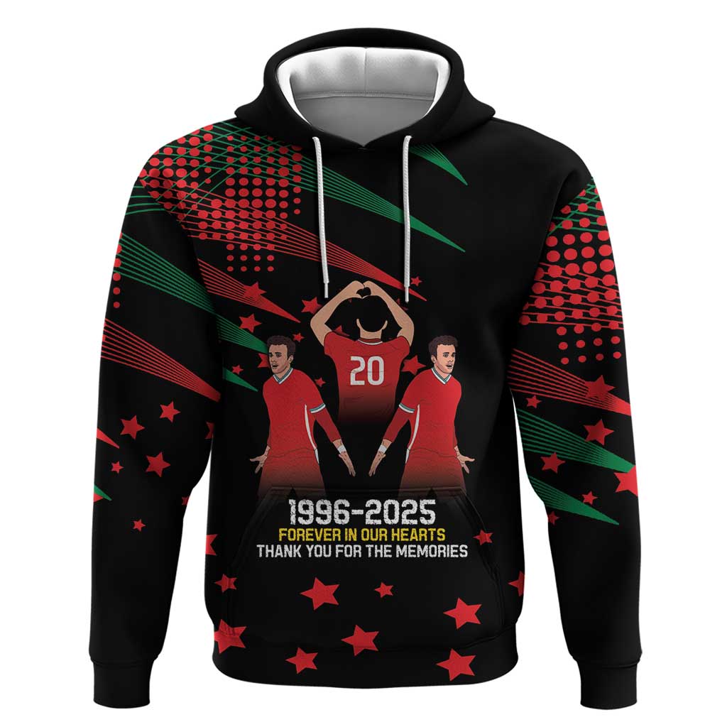 Portuguese Footballer Memorial Hoodie 1996-2025 Forever In Our Hearts LT9