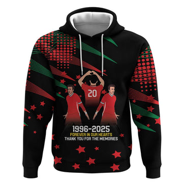Portuguese Footballer Memorial Hoodie 1996-2025 Forever In Our Hearts LT9