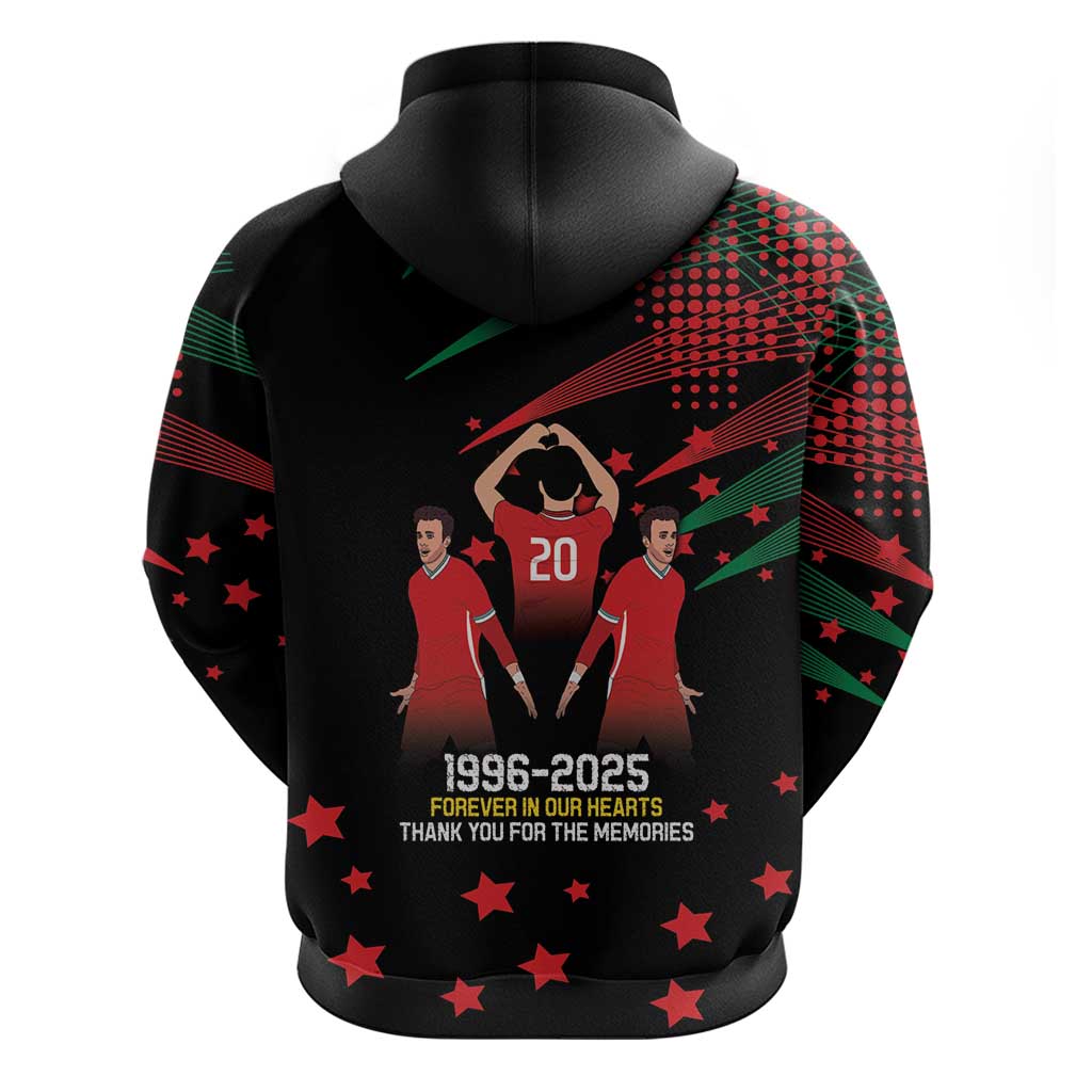 Portuguese Footballer Memorial Hoodie 1996-2025 Forever In Our Hearts LT9