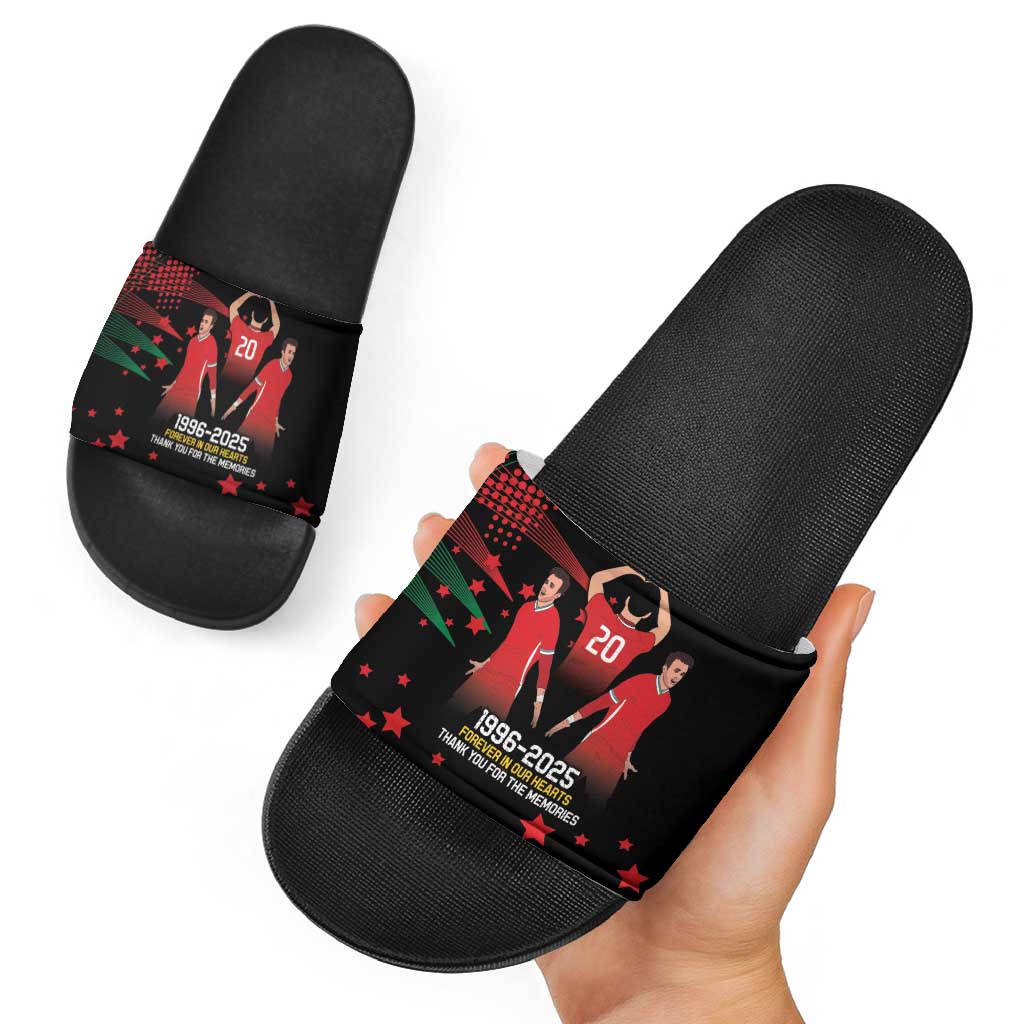 Portuguese Footballer Memorial Slide Sandals 1996-2025 Forever In Our Hearts LT9