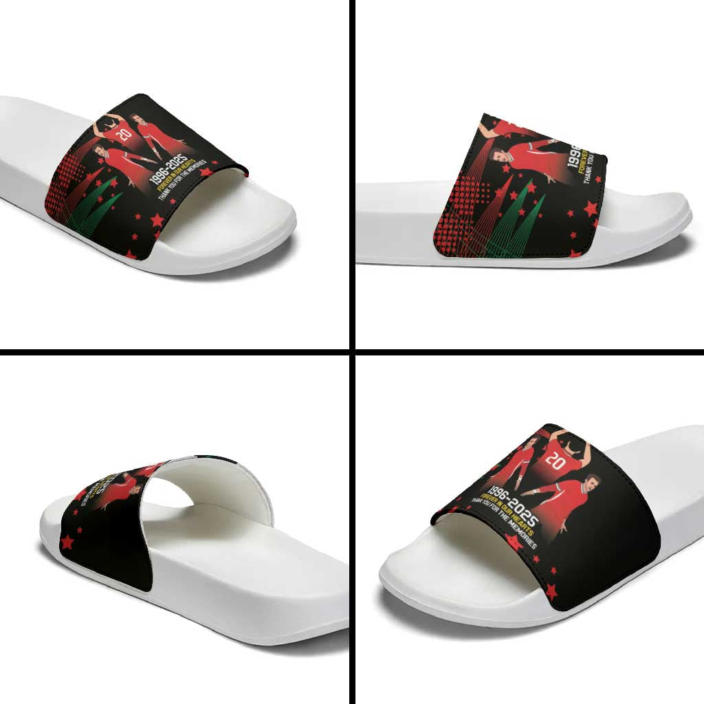 Portuguese Footballer Memorial Slide Sandals 1996-2025 Forever In Our Hearts LT9