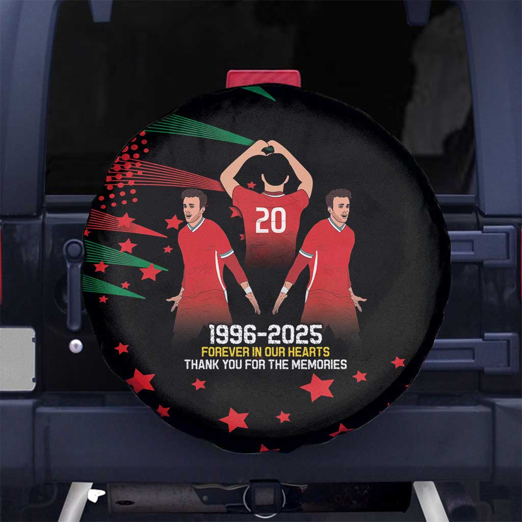 Portuguese Footballer Memorial Spare Tire Cover 1996-2025 Forever In Our Hearts LT9