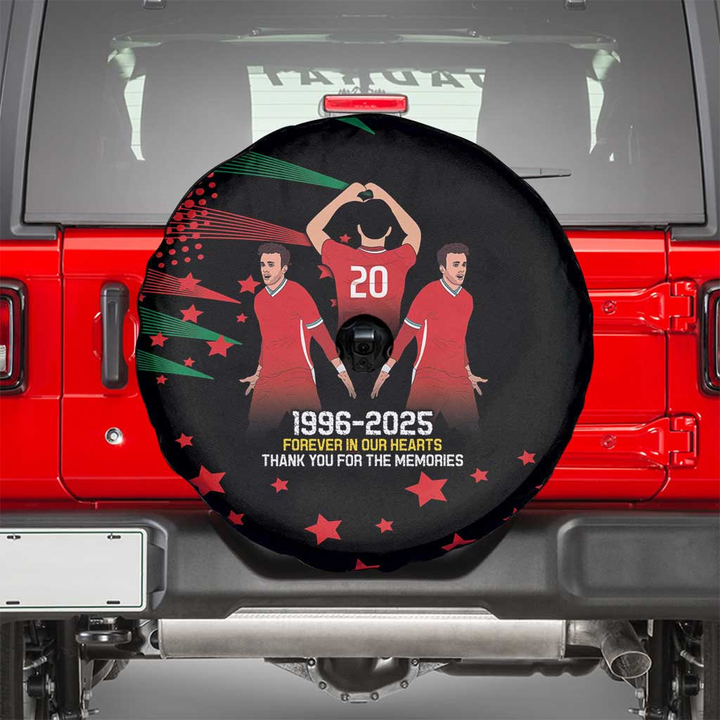 Portuguese Footballer Memorial Spare Tire Cover 1996-2025 Forever In Our Hearts LT9