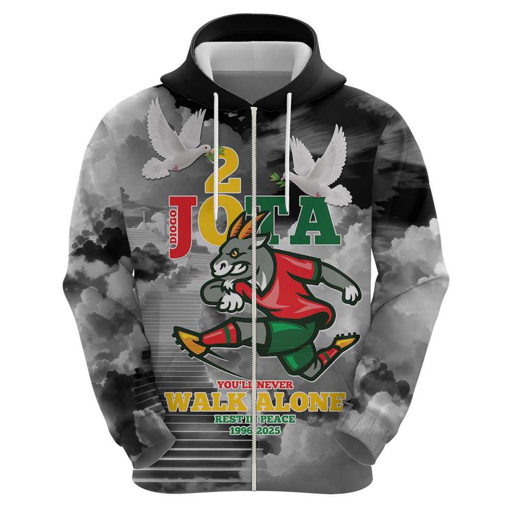 Portuguese Footballer Memorial Hoodie You'll Never Walk Alone Rest In Peace 1996-2025 LT9