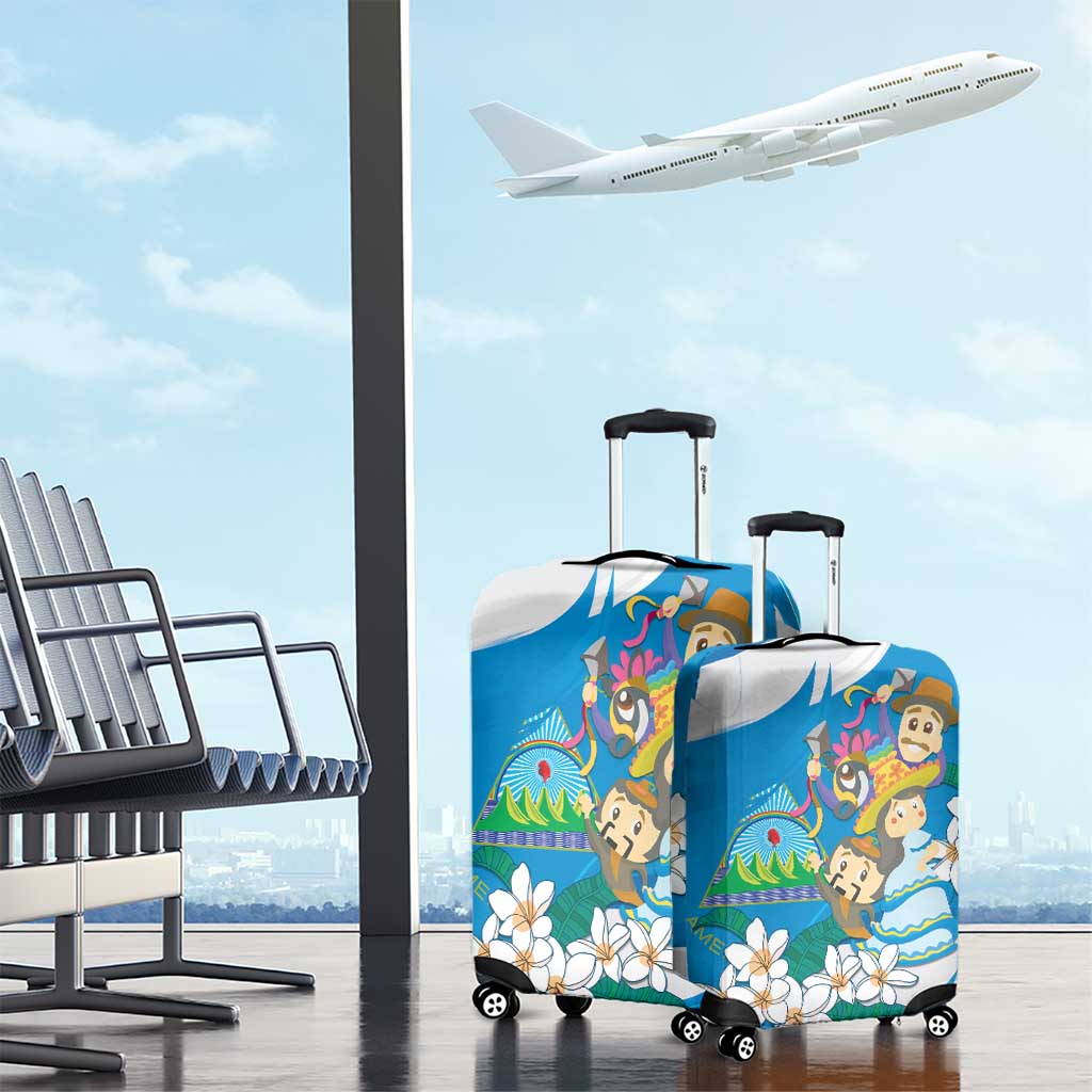 Nicaragua Independence Day Luggage Cover Since 1821 Nicaragua Culture Concept LT9