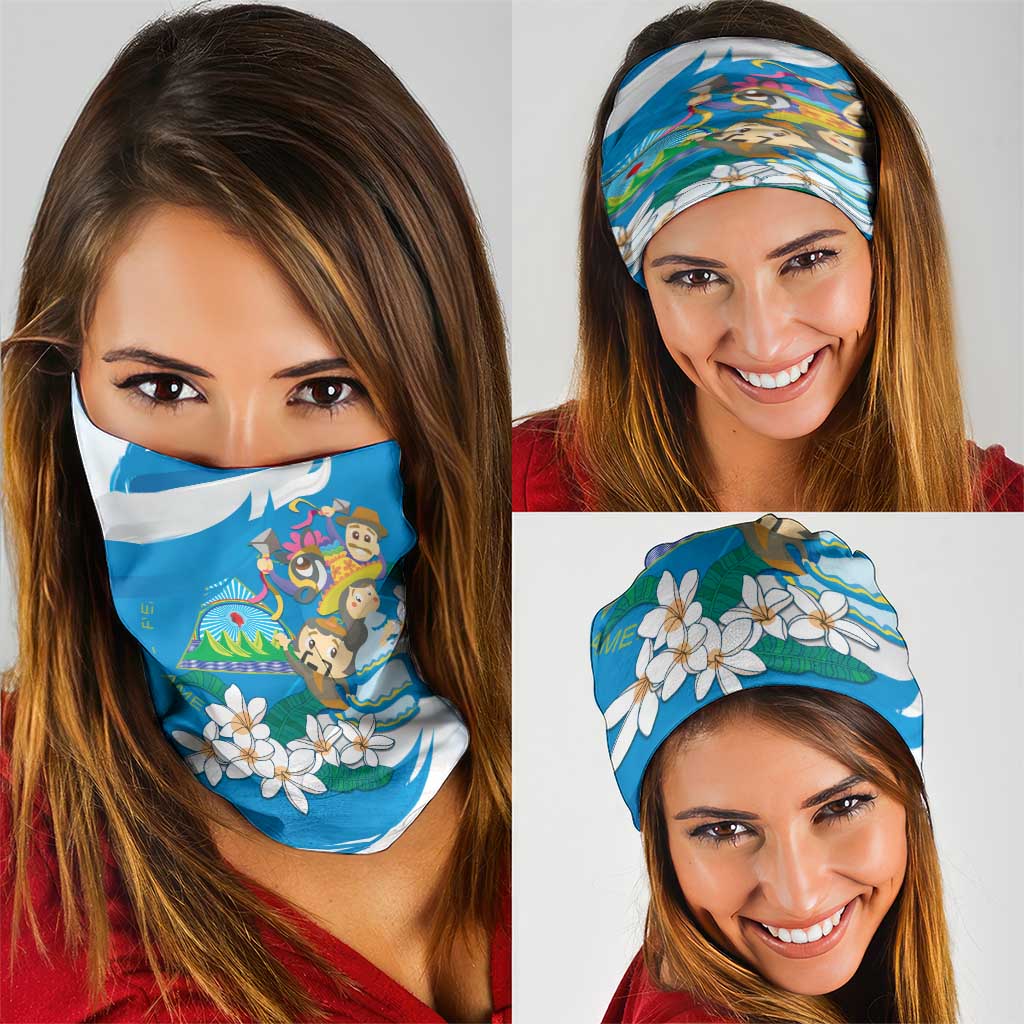 Nicaragua Independence Day Neck Gaiter Since 1821 Nicaragua Culture Concept LT9