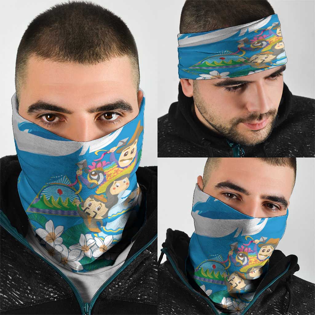 Nicaragua Independence Day Neck Gaiter Since 1821 Nicaragua Culture Concept LT9