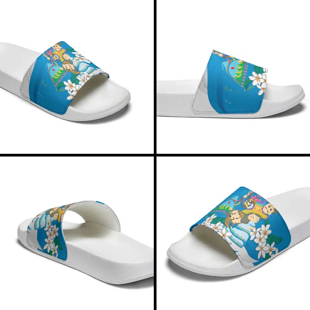 Nicaragua Independence Day Slide Sandals Since 1821 Nicaragua Culture Concept LT9