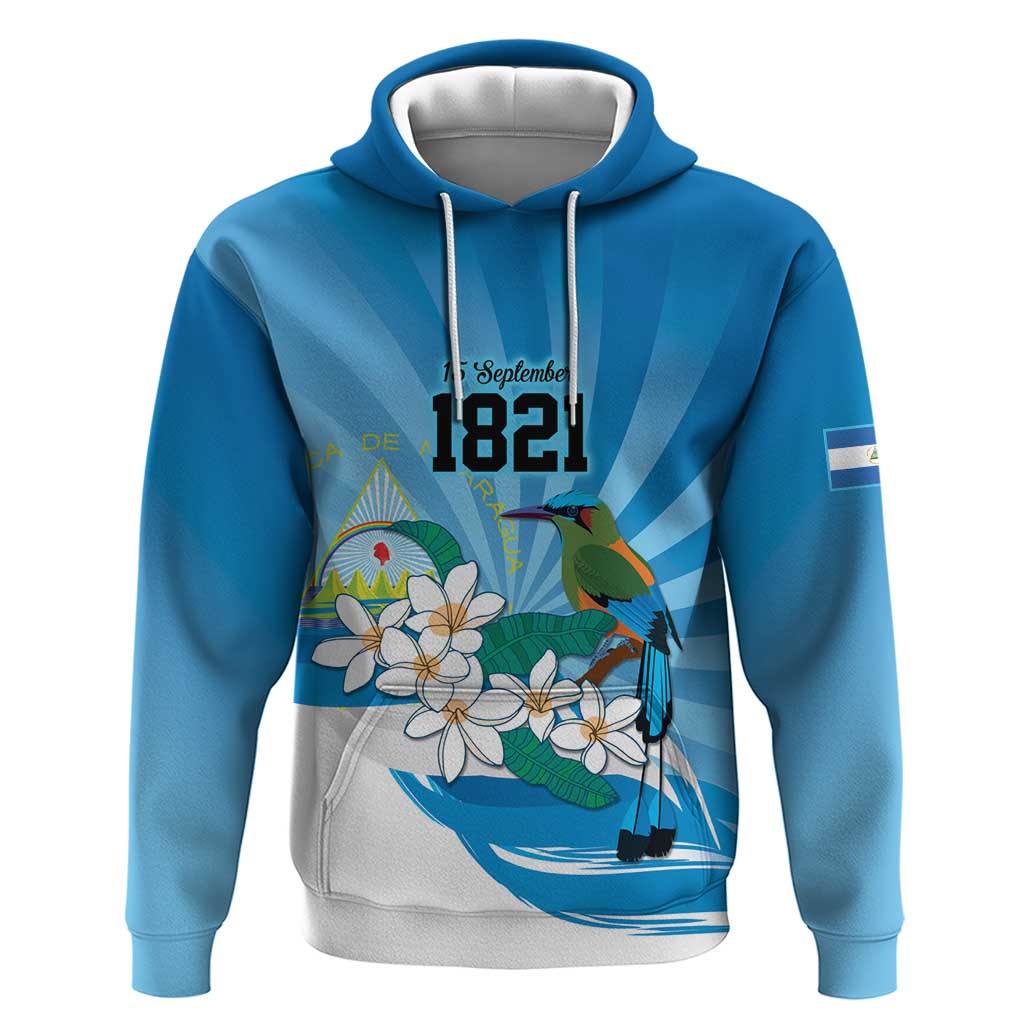 Nicaragua Independence Day Personalized Hoodie Since 1821 Proud Guardabarranco Sacuanjoche LT9