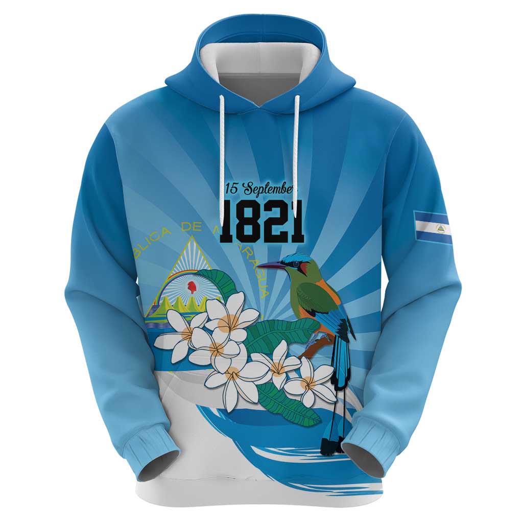 Nicaragua Independence Day Personalized Hoodie Since 1821 Proud Guardabarranco Sacuanjoche LT9