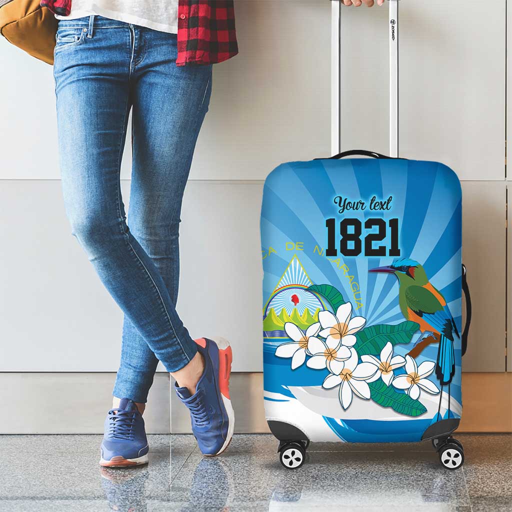 Nicaragua Independence Day Personalized Luggage Cover Since 1821 Proud Guardabarranco Sacuanjoche LT9