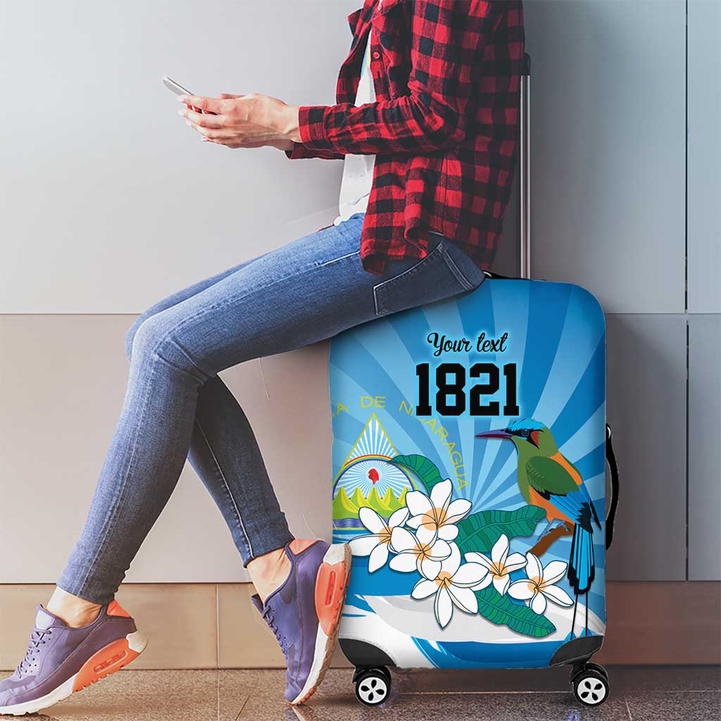 Nicaragua Independence Day Personalized Luggage Cover Since 1821 Proud Guardabarranco Sacuanjoche LT9