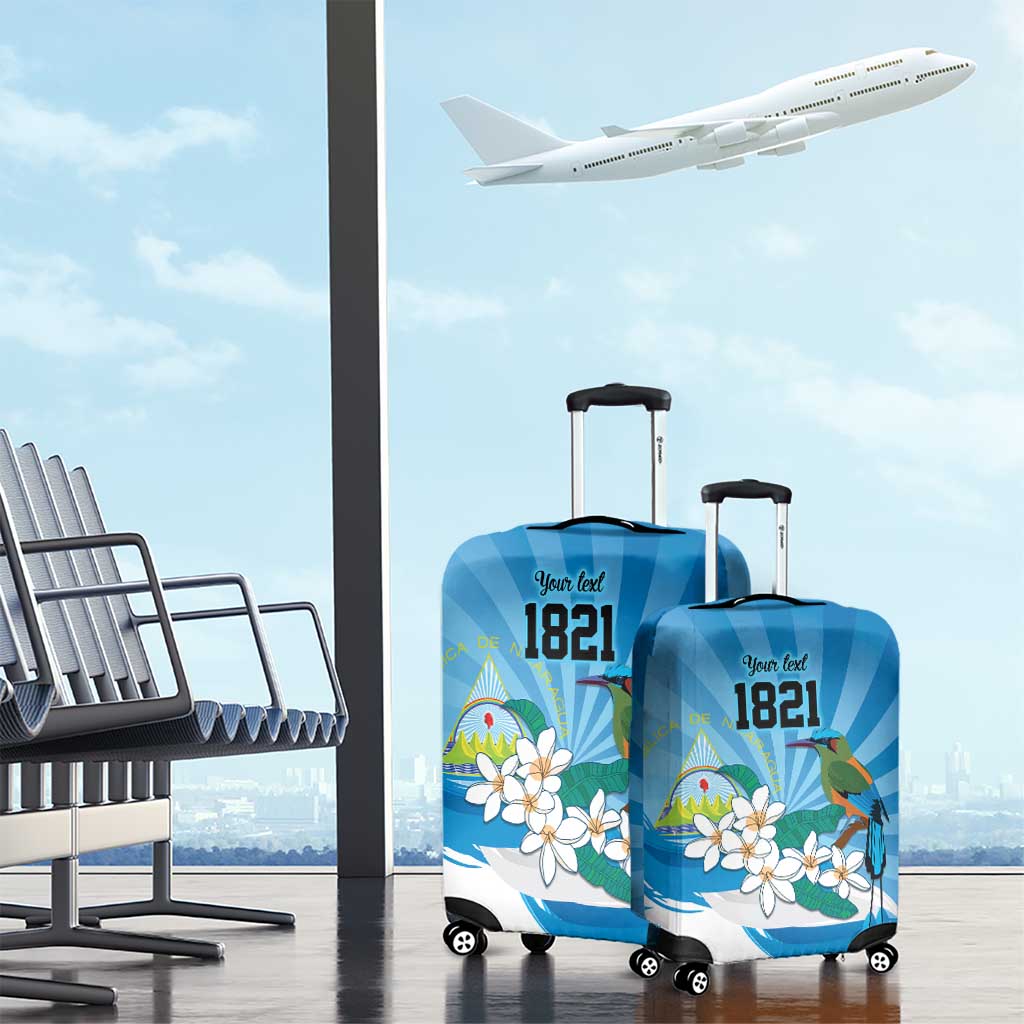 Nicaragua Independence Day Personalized Luggage Cover Since 1821 Proud Guardabarranco Sacuanjoche LT9