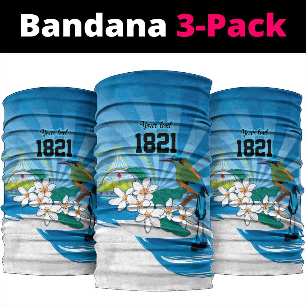 Nicaragua Independence Day Personalized Neck Gaiter Since 1821 Proud Guardabarranco Sacuanjoche LT9