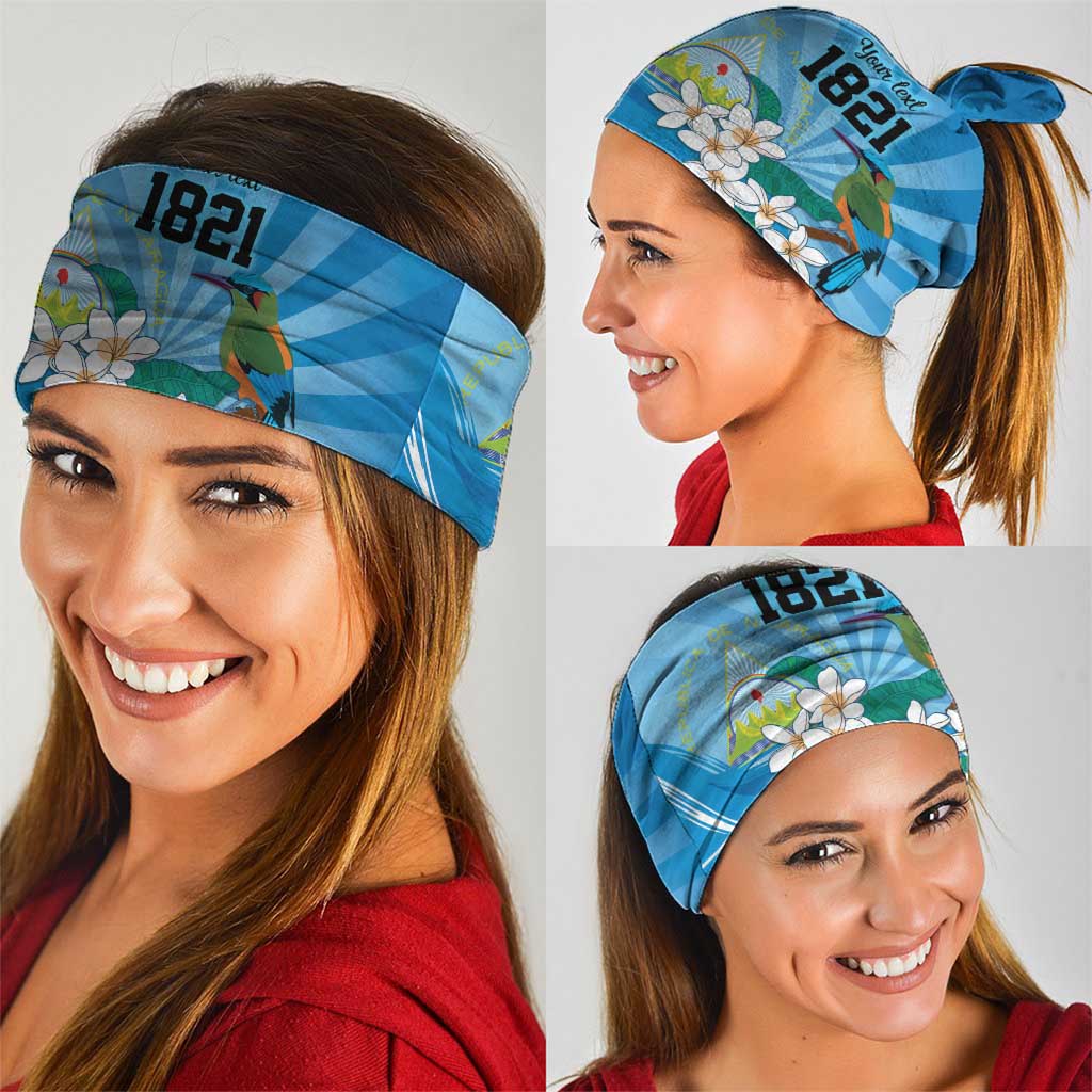 Nicaragua Independence Day Personalized Neck Gaiter Since 1821 Proud Guardabarranco Sacuanjoche LT9