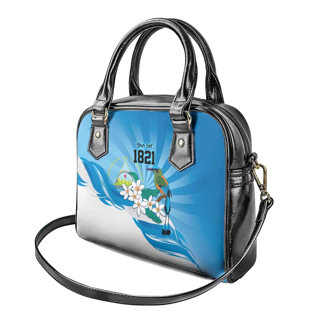 Nicaragua Independence Day Personalized Shoulder Handbag Since 1821 Proud Guardabarranco Sacuanjoche LT9
