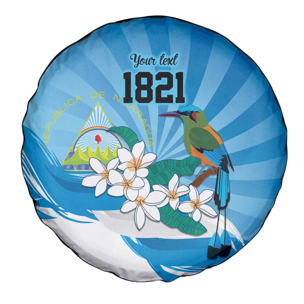 Nicaragua Independence Day Personalized Spare Tire Cover Since 1821 Proud Guardabarranco Sacuanjoche LT9