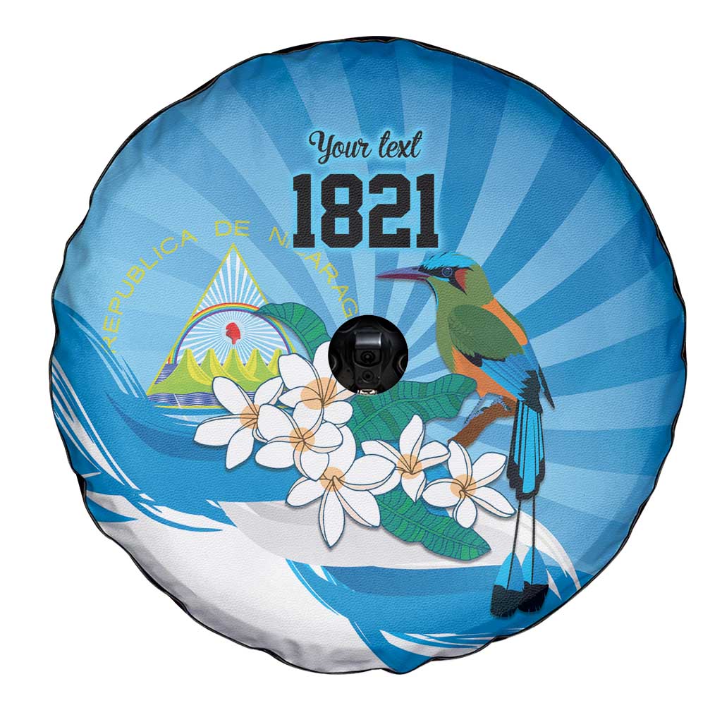 Nicaragua Independence Day Personalized Spare Tire Cover Since 1821 Proud Guardabarranco Sacuanjoche LT9