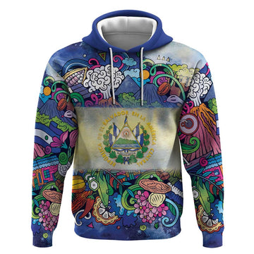 El Salvador Hoodie Funny Local Inspired LT9