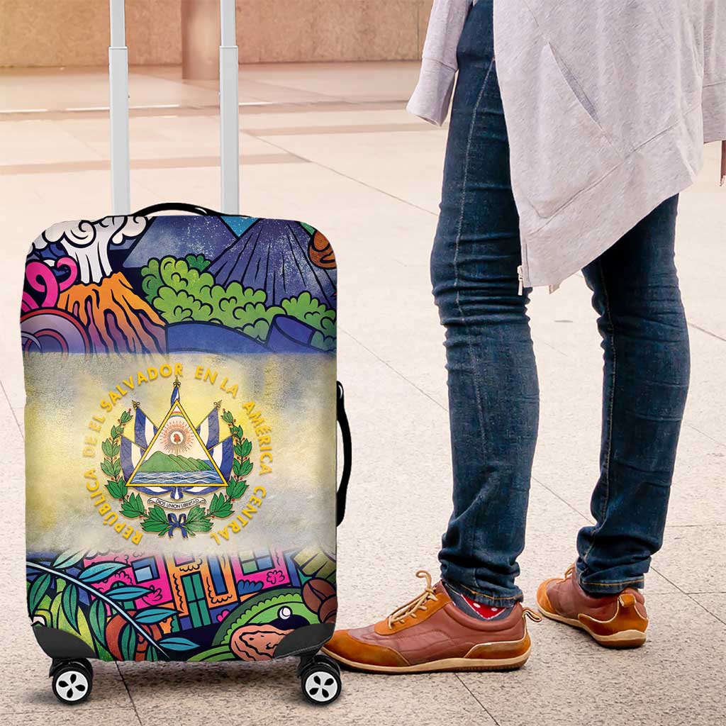 El Salvador Luggage Cover Funny Local Inspired LT9
