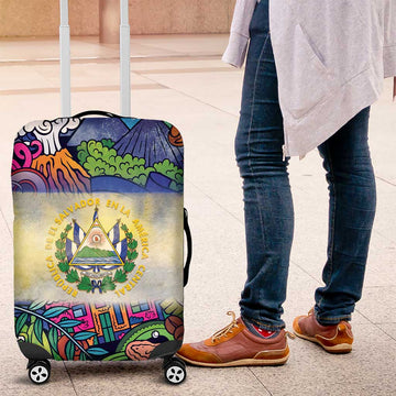 El Salvador Luggage Cover Funny Local Inspired LT9