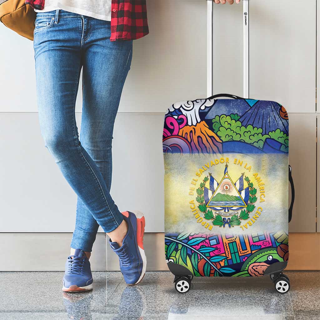 El Salvador Luggage Cover Funny Local Inspired LT9